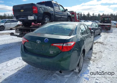 2015 Toyota Corolla Le z USA, uszkodzony, nr VIN 2T1BURHEXFC376236